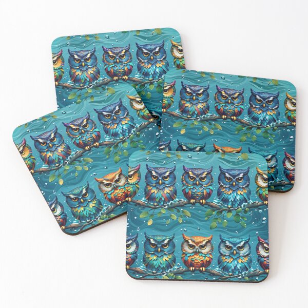 Item preview, Owls Seamless Pattern designed and sold by Korral.