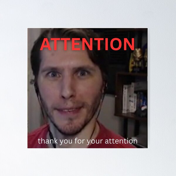 Item preview, Jerma985 Attention designed and sold by DanJrys.
