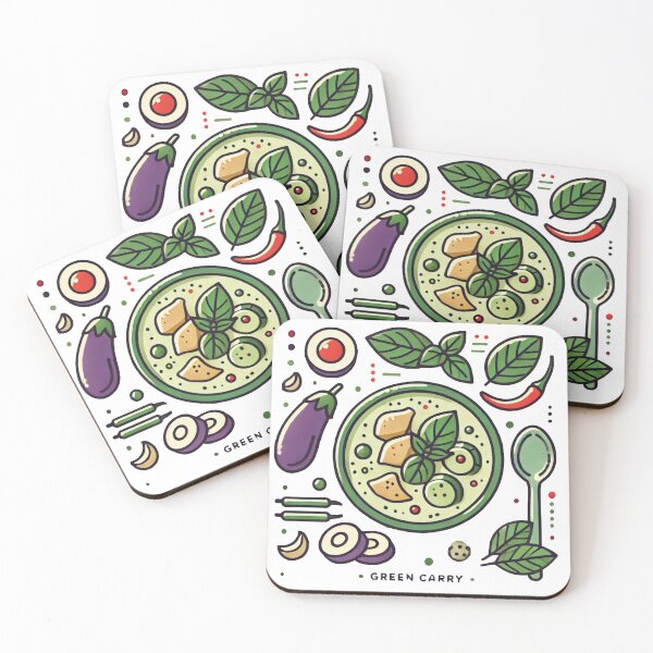 Item preview, Green Curry Vibes : Spicy Thai Mood designed and sold by SIRIKANYA D..