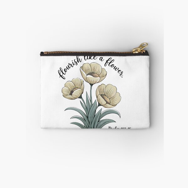 Item preview, Flourish Like a Flower Bible Verse Art designed and sold by Infinite Inspirations.