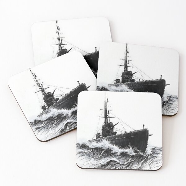 Item preview, Vintage WWII Submarine Sketch designed and sold by LOVE ART DESIGNS .