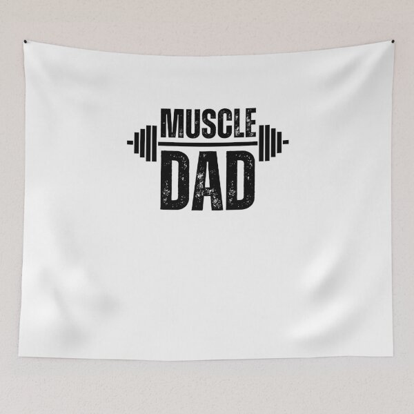 Item preview, Muscle Dad Vintage Weightlifter dad cool dada father gym designed and sold by snowry.