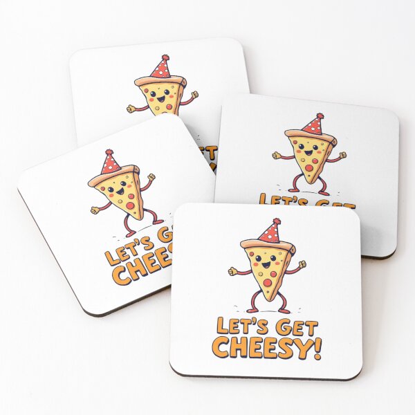 Item preview, Let’s Get Cheesy – Funny Pizza Party Design designed and sold by SwedishValhalla.
