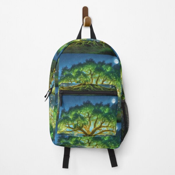 Item preview, Colorful Oak Tree With Full Moon Classical designed and sold by Sam-DesignMart.