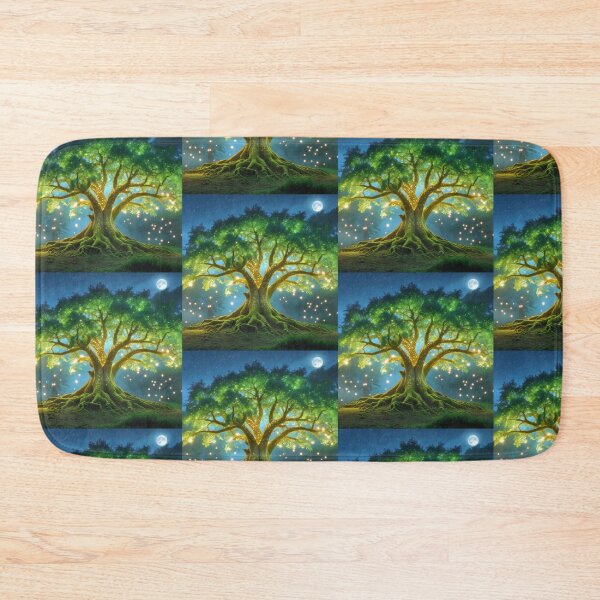 Item preview, Colorful Oak Tree With Full Moon Classical designed and sold by Sam-DesignMart.