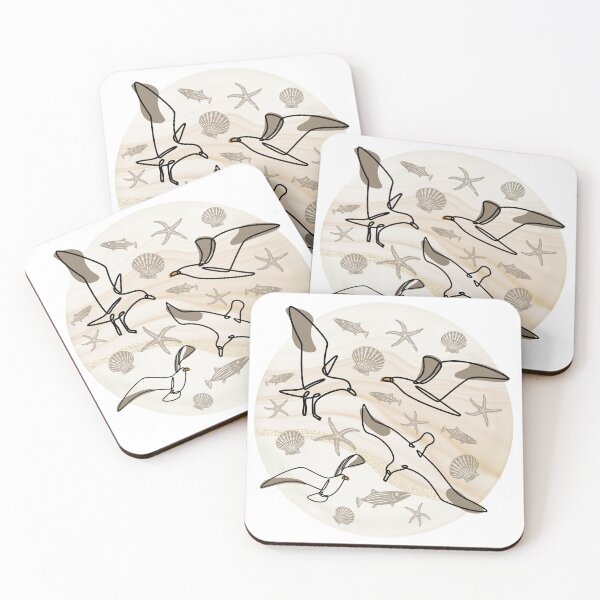 Item preview, Seagulls in Flight designed and sold by TurquoiseBird.