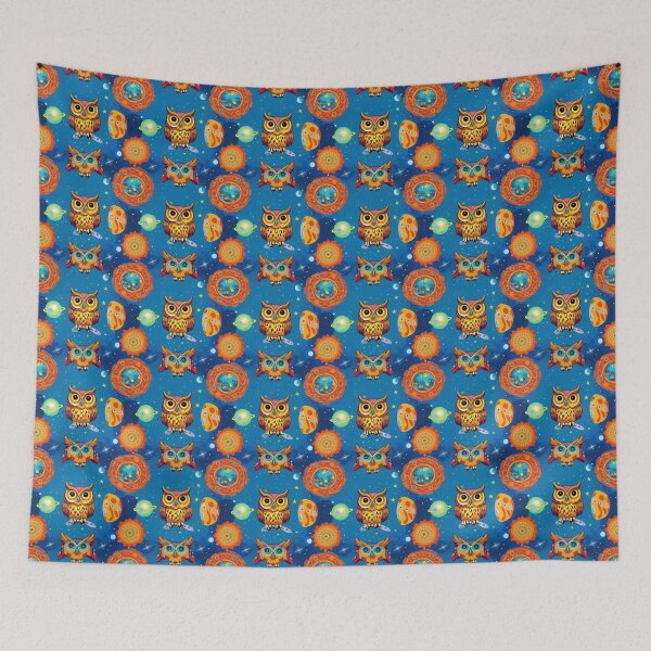 Item preview, Owls Seamless Pattern designed and sold by Korral.