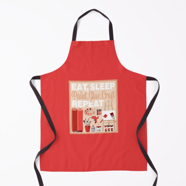Item preview, Eat Sleep Repeat Crafting - Arts and Crafts - RED designed and sold by StellarFX.