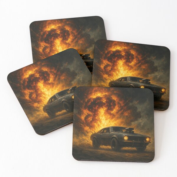 Item preview, Car next to a huge explosion designed and sold by Gabriel-Flores.