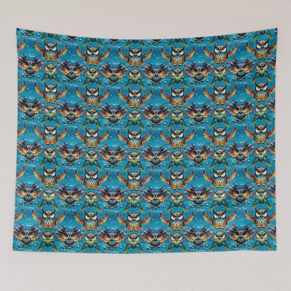 Item preview, Owls Seamless Pattern designed and sold by Korral.