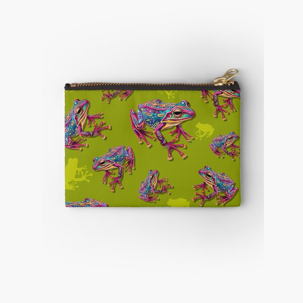 Item preview, Frog Artistic Colorful Painting green pattern designed and sold by BeebooDesign.