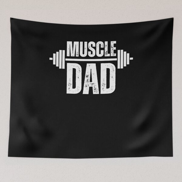Item preview, Muscle Dad Vintage Weightlifter dad gym dada father workout designed and sold by snowry.