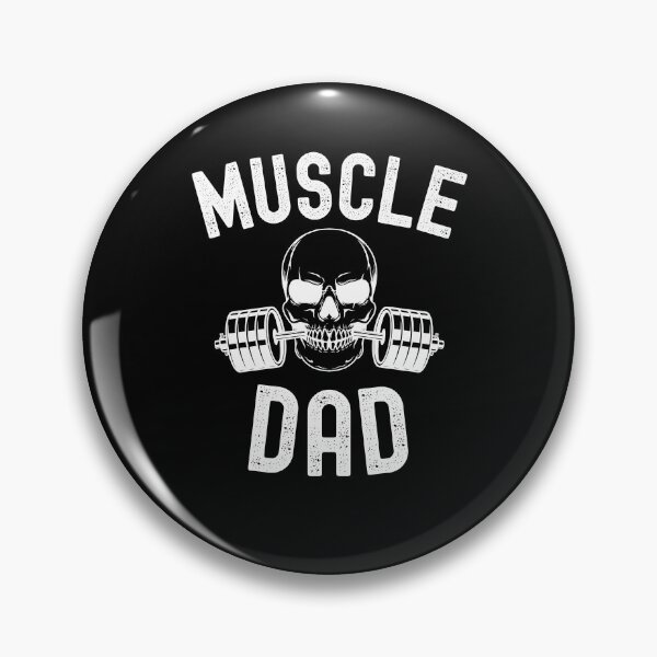 Item preview, Muscle Dad Weightlifter skeleton barbell dad bodybuilder designed and sold by snowry.