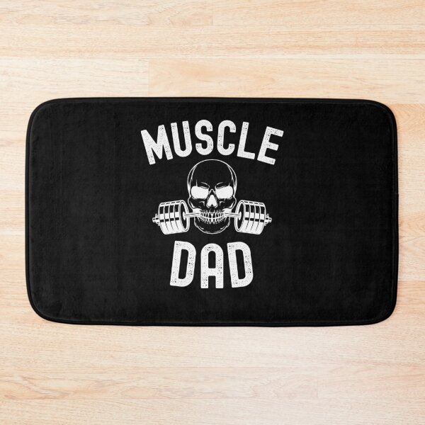 Item preview, Muscle Dad Weightlifter skeleton barbell dad bodybuilder designed and sold by snowry.