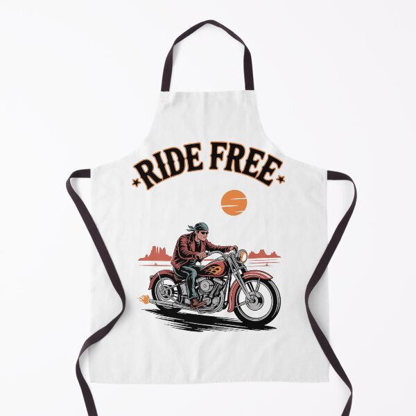 Item preview, Ride Free Retro Biker and Motorcyle designed and sold by Traveldrawings.