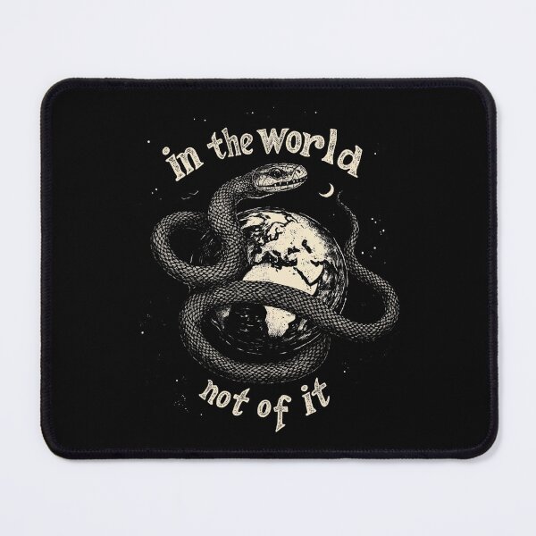 Item preview, In the World, Not of It | Gothic Christian Streetwear | Grunge Serpent & Globe designed and sold by Blood Washed Apparel.