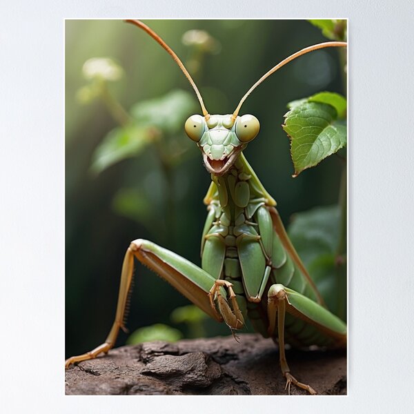 Item preview, Vivid Green Praying Mantis - Stunning Natural Detail by LaLi Designs designed and sold by LaLi-Designs.