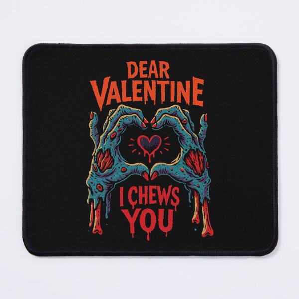 Item preview, Dear Valentine, I Chews You – Funny Zombie Love Horror Valentine Design designed and sold by Victor Shadehorn.