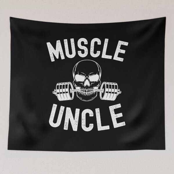 Item preview, Muscle uncle gym Weightlifter uncle skeleton barbell gym designed and sold by snowry.
