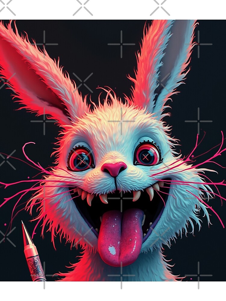 Thumbnail 3 of 3, Scarf, Vampire Rabbit Classical designed and sold by Sam-DesignMart.