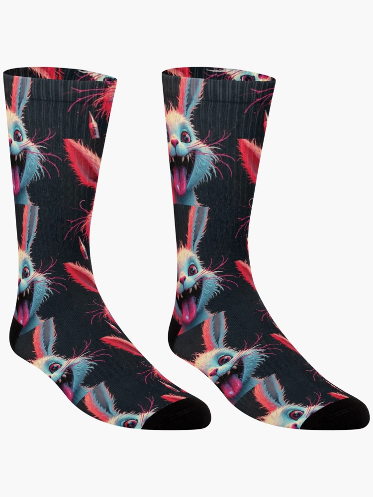 Thumbnail 3 of 5, Socks, Vampire Rabbit Classical designed and sold by Sam-DesignMart.