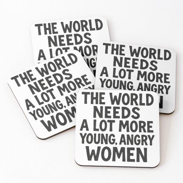 Item preview, The world needs a lot more young, angry women (dark on light) designed and sold by Oh, the HORROR!.