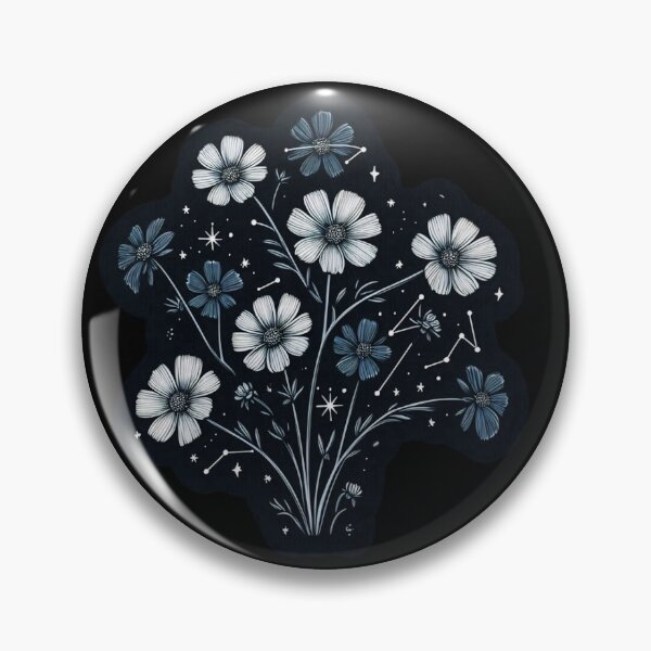 Item preview, floral constallations - wild flower with star maps sticker  designed and sold by taazz.