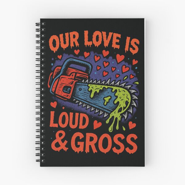 Item preview, Our Love Is Loud & Gross – Funny Chainsaw Horror Valentine Design	 designed and sold by Victor Shadehorn.
