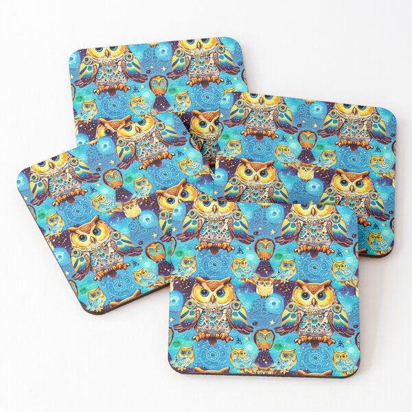 Item preview, Owls Seamless Pattern designed and sold by Korral.
