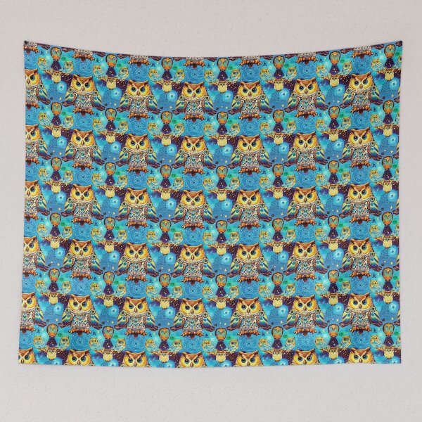 Item preview, Owls Seamless Pattern designed and sold by Korral.
