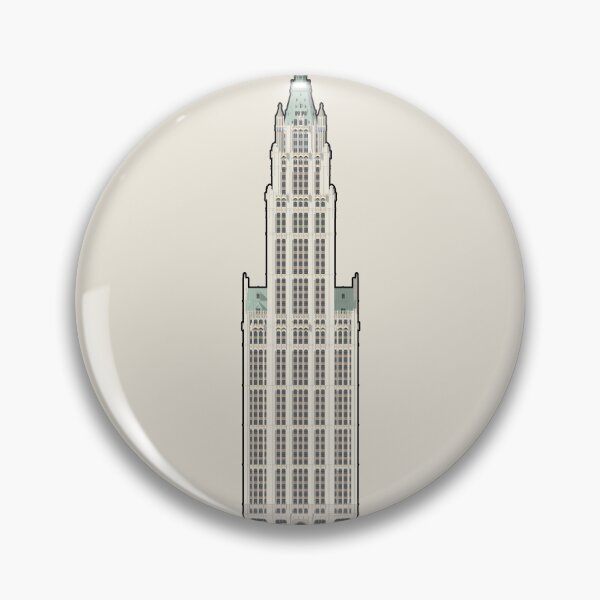 Item preview, The Woolworth Building New York Architectural Illustration (Outlined) designed and sold by aio.
