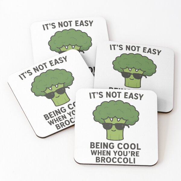 Item preview, Cool Broccoli Wearing Sunglasses Funny Quote designed and sold by MugLifeCo.