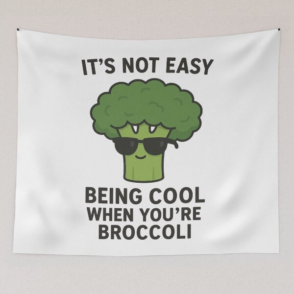 Item preview, Cool Broccoli Wearing Sunglasses Funny Quote designed and sold by MugLifeCo.