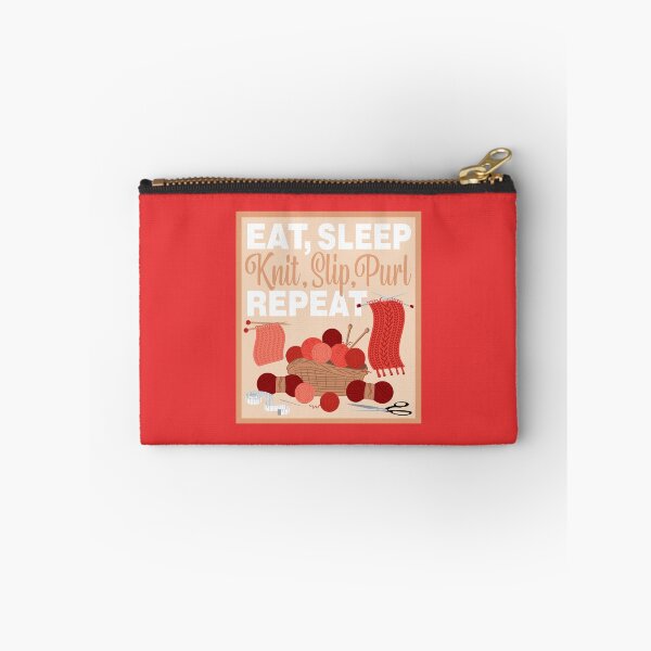 Item preview, Eat Sleep Repeat Knitting - Knitting items - RED designed and sold by StellarFX.