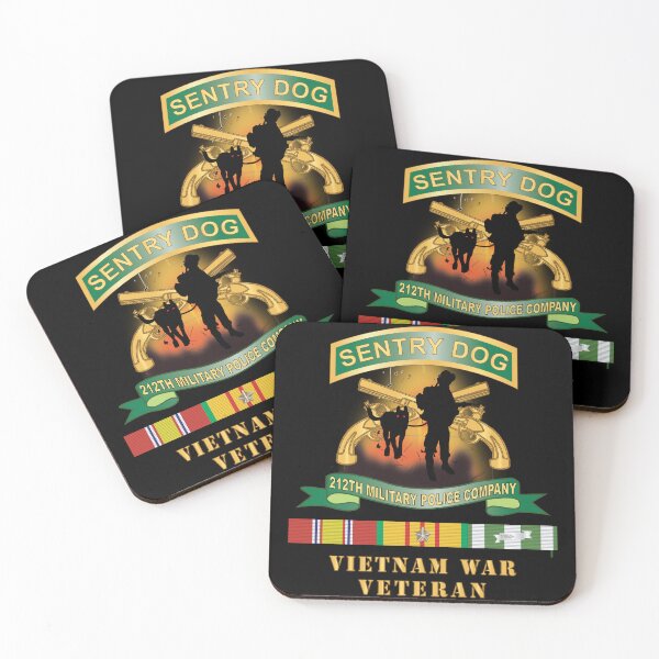 Item preview, Army - Sentry Dog - 212th Military Police Company - Dog Fire w Br - Ribbon Vietnam War Veteran w VN SVC X 300 designed and sold by Military Insignia Products.