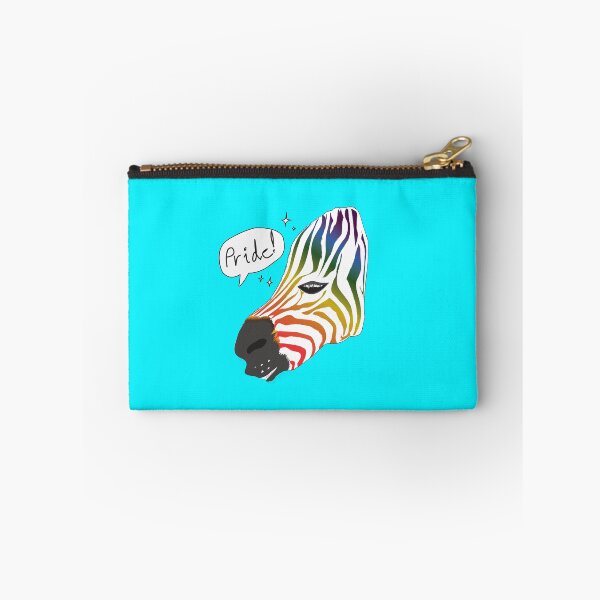Item preview, LGBTQ Pride Collection Pride Zebra head with black font designed and sold by Miza Drops.