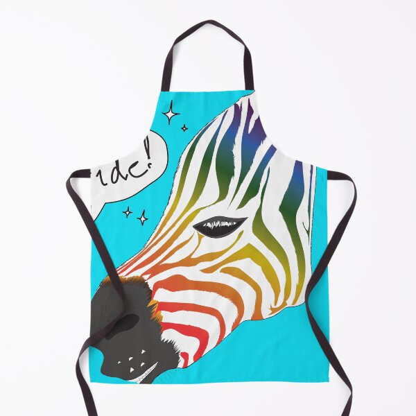 Item preview, LGBTQ Pride Collection Pride Zebra head with black font designed and sold by Miza Drops.