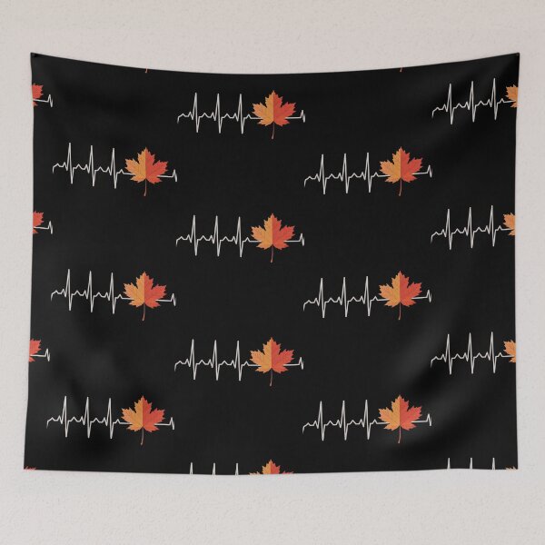 Item preview, Maple Leaf With Heartbeat  designed and sold by jkrphoto.