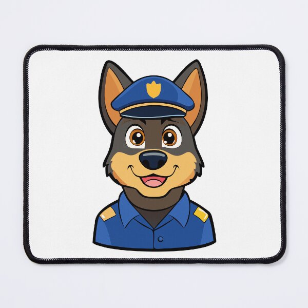 Item preview, Happy Police Dog – Cartoon Hero in Uniform. designed and sold by GregorySmithRed.