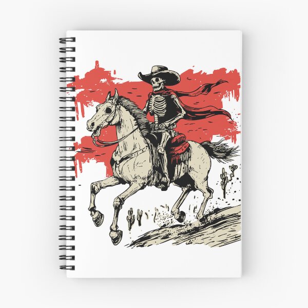 Item preview, Cowboy Skull Skeleton on a Horse - Western Cowboy Skeleton designed and sold by Oh, the HORROR!.