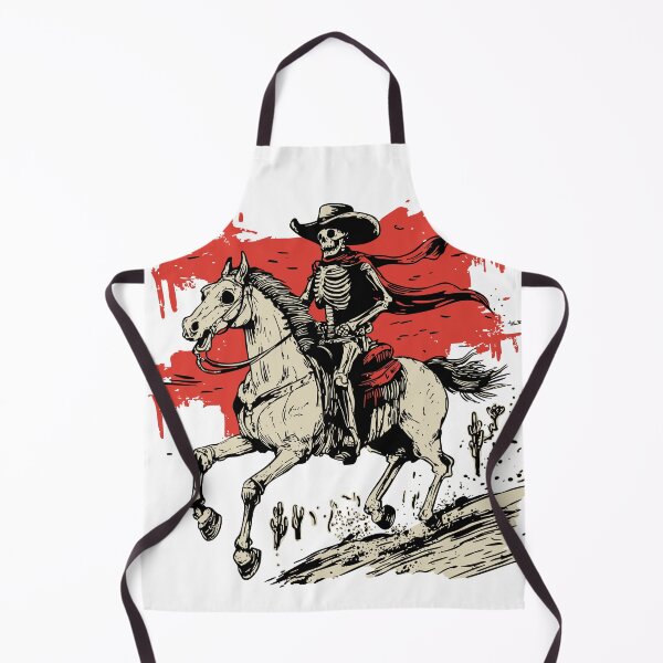 Item preview, Cowboy Skull Skeleton on a Horse - Western Cowboy Skeleton designed and sold by Oh, the HORROR!.