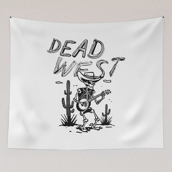 Item preview, Dead West Skeleton Cowboy Playing Banjo (light) designed and sold by Oh, the HORROR!.