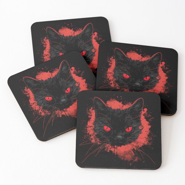 Item preview, Killer Black Cat with Blood designed and sold by Oh, the HORROR!.