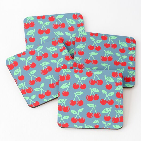 Item preview, Cherries Denim Blue designed and sold by SilverPegasus.