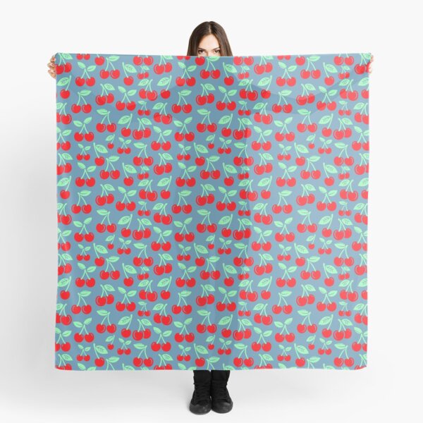 Item preview, Cherries Denim Blue designed and sold by SilverPegasus.