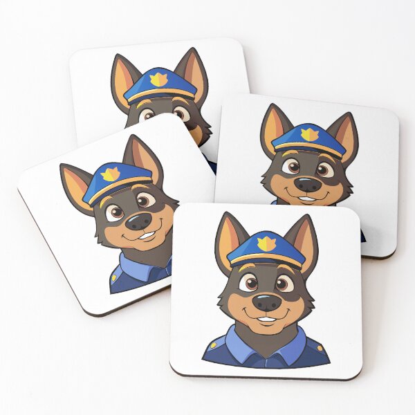 Item preview, Cartoon Police Dog in Uniform. designed and sold by GregorySmithRed.