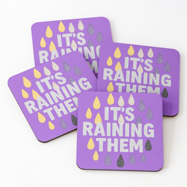 Item preview, It's Raining THEM - Non-binary pride (for dark colors) designed and sold by Oh, the HORROR!.