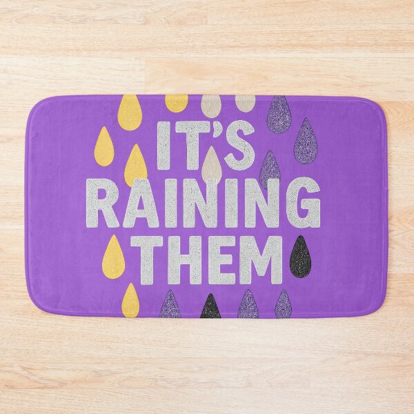 Item preview, It's Raining THEM - Non-binary pride (for dark colors) designed and sold by Oh, the HORROR!.