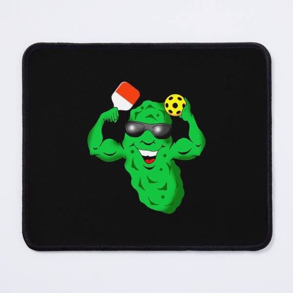 Item preview, Muscleman Pickleballer Cartoon Logo Design. designed and sold by Uncle Steve The Cartoonguy's Pickleball Madness..