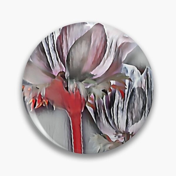 Item preview, 3 Elegant White Orchids with Red Stems | Minimalist Botanical Flower Art designed and sold by POETTICA.
